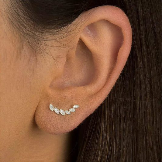 Brinco Ear Cuff Pedrinhas.