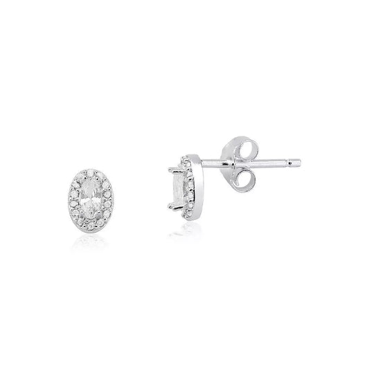 Brinco Oval Cristal